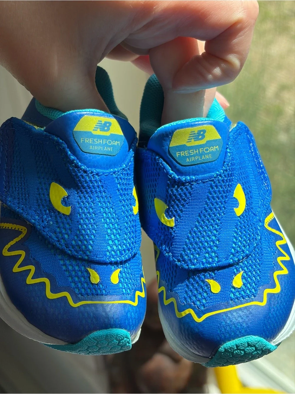 New Balance Blue and Yellow Kids' Sneakers
